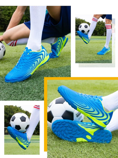 Baasploa Pánske profesionálne futbalové topánky Outdoor protisklzové tréningové športové topánky Pánske ľahké kožené futbalové topánky Chuteira Campo