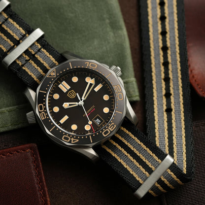 Watchdives WD007 V2 39mm Titanium Dive Watch PT5000 Automatic Movement Luminous 200m Waterproof Domed Bubble Sapphire Watches