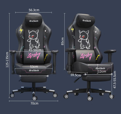 Esports Gaming Chair Ergonomic Office Chair with Adjustable Height, Swivel Computer Chair, Reclining Racing Chair for Home Office & Gaming Setup