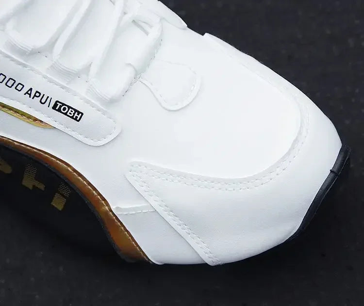 Sneakers da uomo in pelle PU impermeabili, scarpe sportive casual, scarpe da tennis leggere, traspiranti, piatte e antiscivolo, Zapatillas Hombre