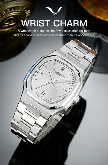 2026 New Luxury Specht & Söhne Watch 37MM Automatic Watches For Men 8215 Movt Sapphire Crystal Stainless Steel 50M Waterproof