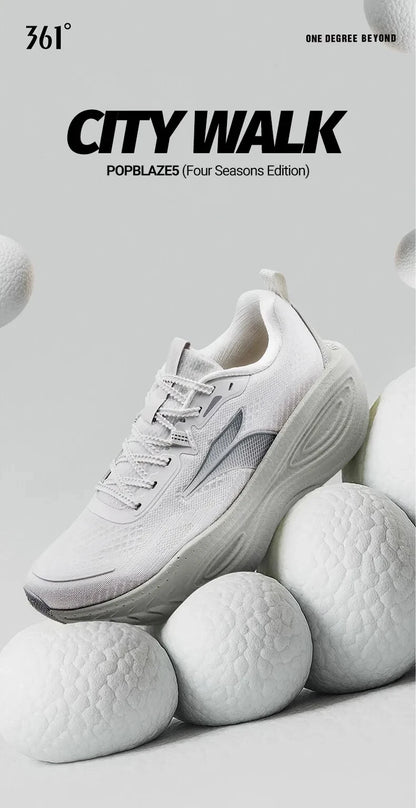 361 Degrees PopBlaze 5 Chaussures de course pour homme - Nouvelles semelles épaisses amortissantes, respirantes et antidérapantes - Baskets de jogging d'extérieur pour homme 672532212
