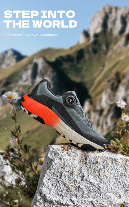 HUMTTO Men's Breathable Hiking Sneakers Non-slip Casual Running Shoes Outdoor Climbing Sneakers Designer Trekking Boots