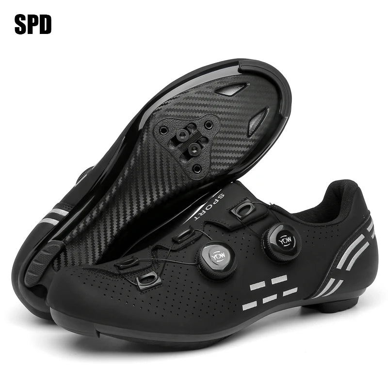 Men’s Professional MTB and SPD Cycling Shoes Mountain Racing Shoes Women’s Mountain Racing SPD Road Cycling Shoes