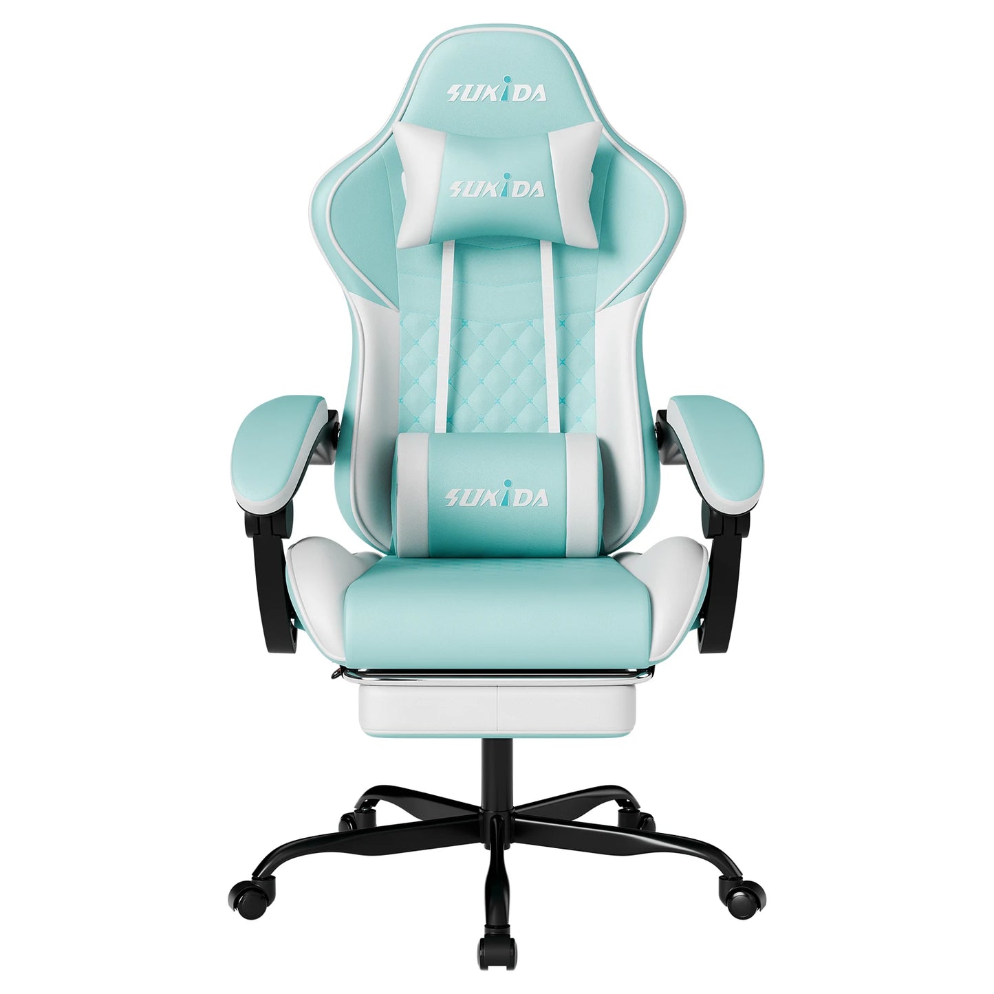 SUKIDA Gaming Chair Ergonomic Video Game Chair Comfortable Computer Chair with Footrest and Lumbar Support Office Chair
