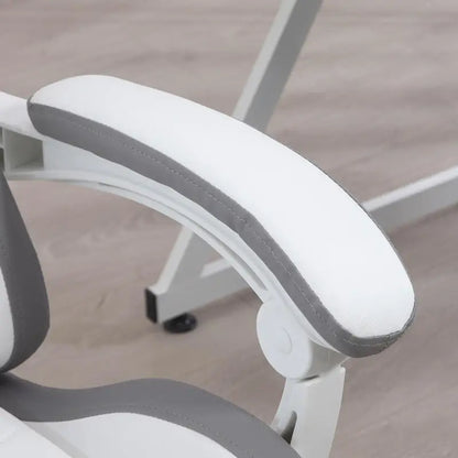 Ergonomic Gaming Chair with Footrest, Adjustable Headrest & Lumbar Support, 135° Reclining Gaming Chair, Height Adjustable Home Office Computer Chair 120KG