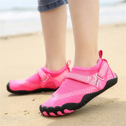 Kids Aqua Shoes Summer Beach Five Fingers Barefoot Water Shoes Swimming Lightweight Non-slip Seaside River Children Sneakers