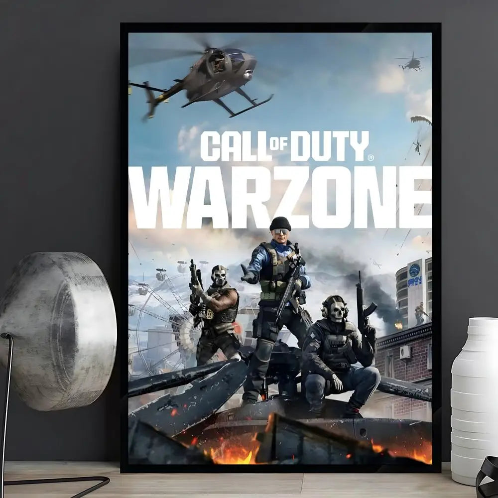 game Call of Duty Poster Posters Anime Room Decor Decoration Movie Backpack Wall Interior Music Wall Art