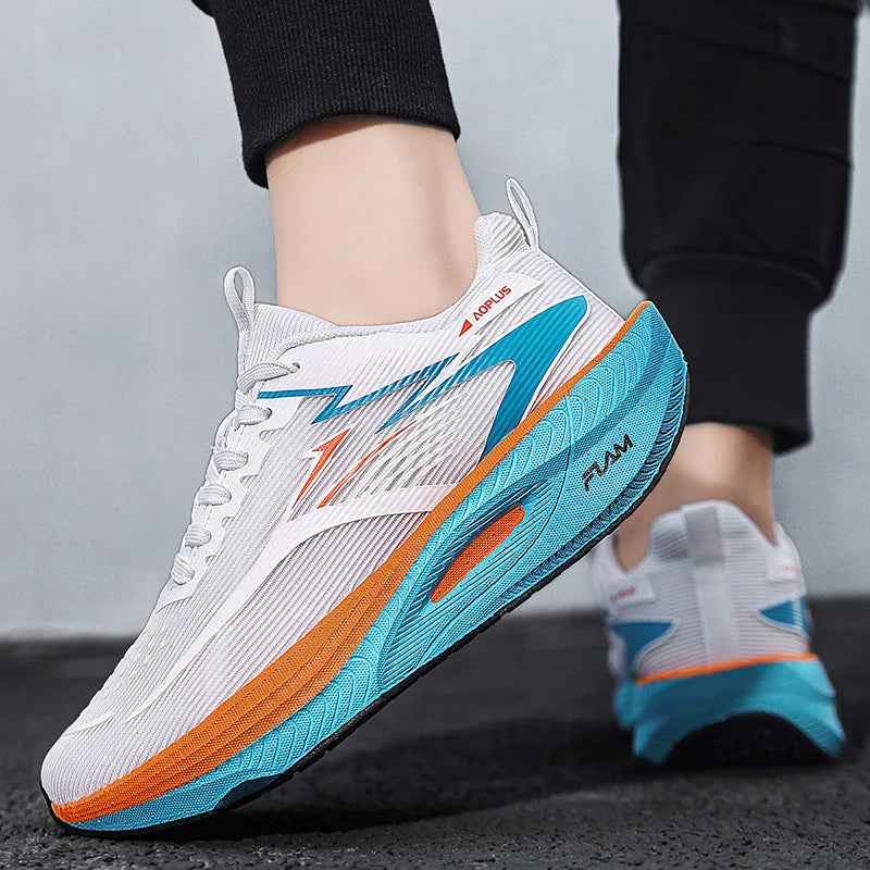 Unisex Sports Shoes Carbon Plate Walking Running Sneakers Shock-Absorbing Marathon Racing Athletics Training for Men & Women
