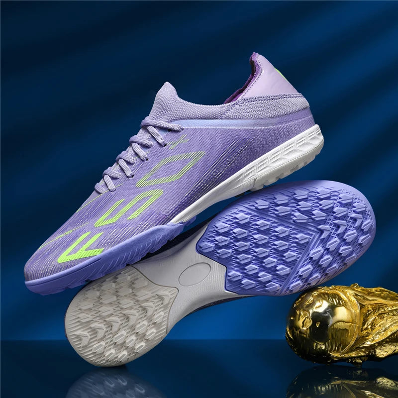 New Men Soccer Shoes Futsal Football Boots Sneakers Match Grass Cleats High-quality Non-Slip Indoor Hot-selling High-top Outdoor