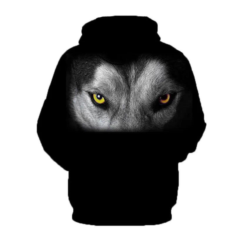 Animal Wolf graphic Men's Fashion 3D Print Outdoor Hoodie Streetwear Hoodies Hooded Front Pocket Designer Hoodie Sweatshirt