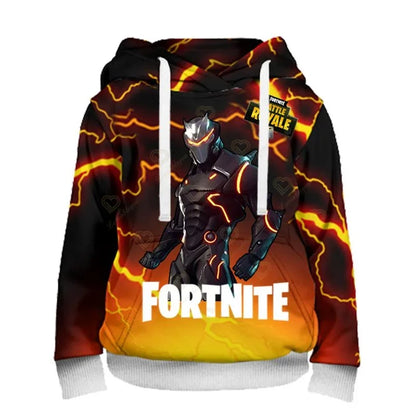 Fortnite Kids Sweatshirt Victory Royale 3D Printed Hoodies for Men, Women, and Children, Game Hooded Streetwear Pullover, Perfect Birthday Gift