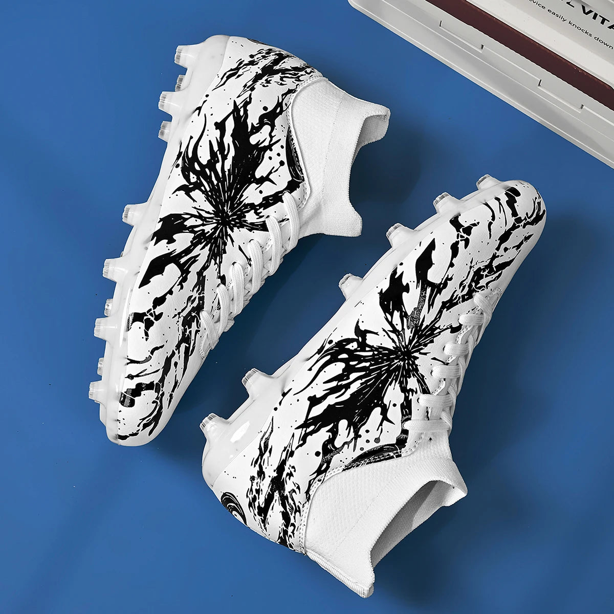 Chaussures de football pour hommes AG FG, chaussures de football pour terrain ferme, respirantes, en PU, anti-abrasion, pour les matchs et l'entraînement quotidien des adultes
