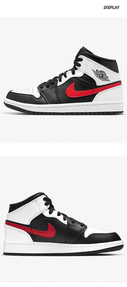 Nike Genuine AIR JORDAN 1 Men's Mid-Top Cushioned Sports Basketball Shoes 554724-075