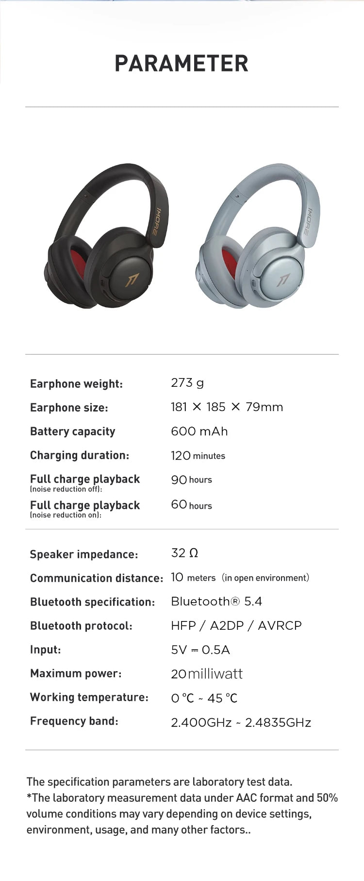 Cuffie wireless Bluetooth con cancellazione del rumore 1MORE SonoFlow S 42dB ANC Audio Hi-Res 90H di autonomia headset over-ear