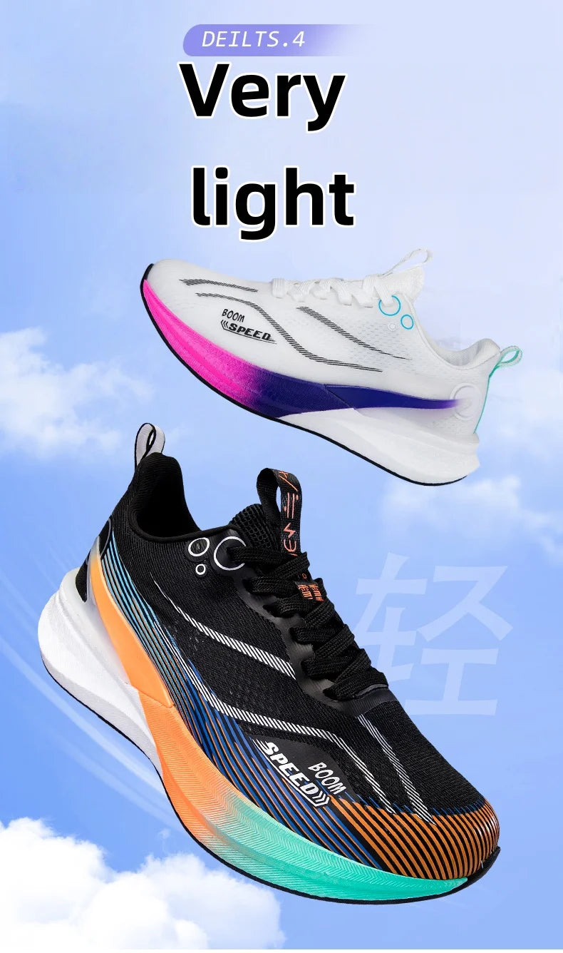 2025 Men's and Women's Professional Carbon Plate Marathon Running Shoes Shock Absorption Ultra-light Stable Support Sports Shoes