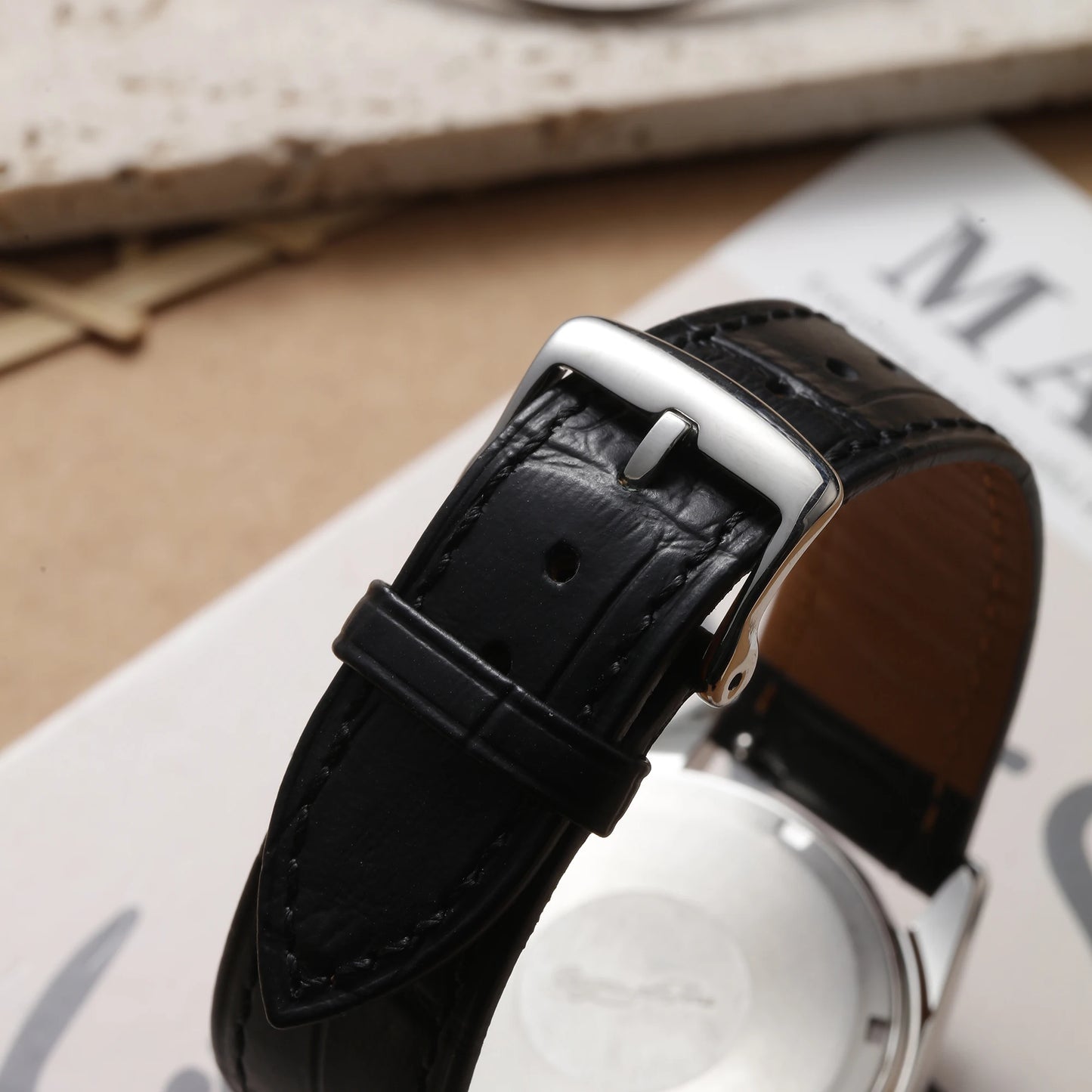 Escapement Time Quartz Watch 40mm Case VH31 Heat Treatment Hand