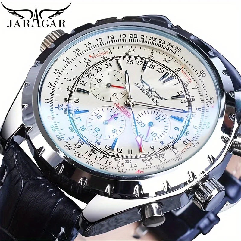High-End Men's Watches Are a Stylish and Functionally Practical Mechanical Timepiece Made of Stainless Steel, Featuring a Hollow Design and a Large Dial. Its Attractive Appearance Makes It Suitable for Everyday Gifts, and It