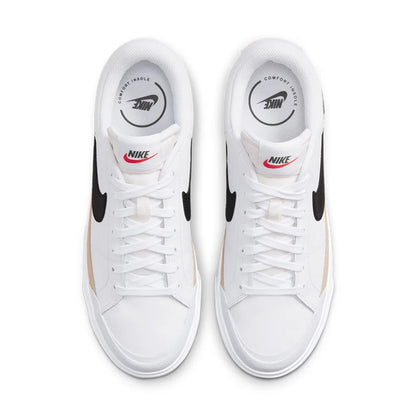 Nike Court Legacy Lit Leather Comfort Slip-Resistant Cushioning Durable Low-Top Tennis Shoe Women's DM7590-100
