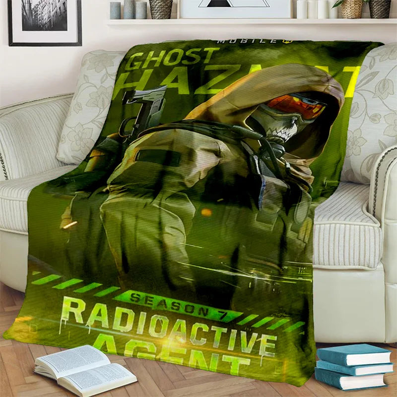 3D Call of Duty,COD Game, Gamer HD Blanket,Soft Throw Blanket for Home Bedroom Bed Sofa Picnic Travel Office Cover Blanket Kids