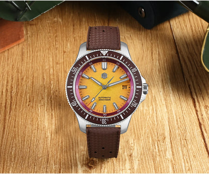 San Martin 2025 New Upgraded Version 40mm Dive Watch Men Original Design NH35 Automatic Mechanical Waterproof 200m SN0118