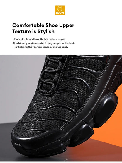 Men's Cushion Sports Shoes Lightweight Breathable Running Shoes Gym Workout Training Walking Comfortable Shock Absorption