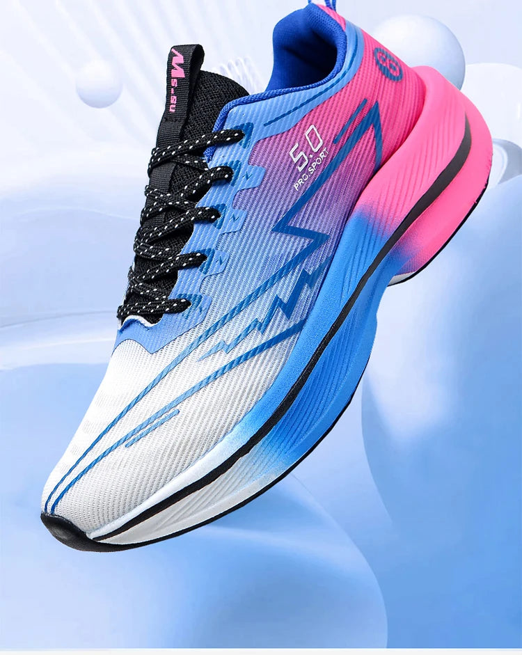 Brand Men's Carbon Plate Running Shoes Soft Cushion Shock Absorbing Sports Shoes Unisex Sneakers Light Anti-Slip Training Shoes