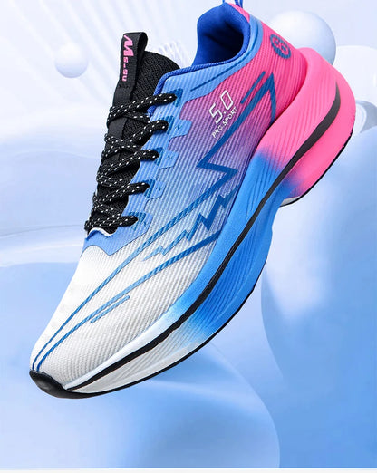 Brand Men's Carbon Plate Running Shoes Soft Cushion Shock Absorbing Sports Shoes Unisex Sneakers Light Anti-Slip Training Shoes