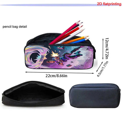 Fortnite 3Pcs Bag Set, Backpack with Front Pocket, Crossbody Bag and Pencil Case, Boys and Girls The Best Gift for Children