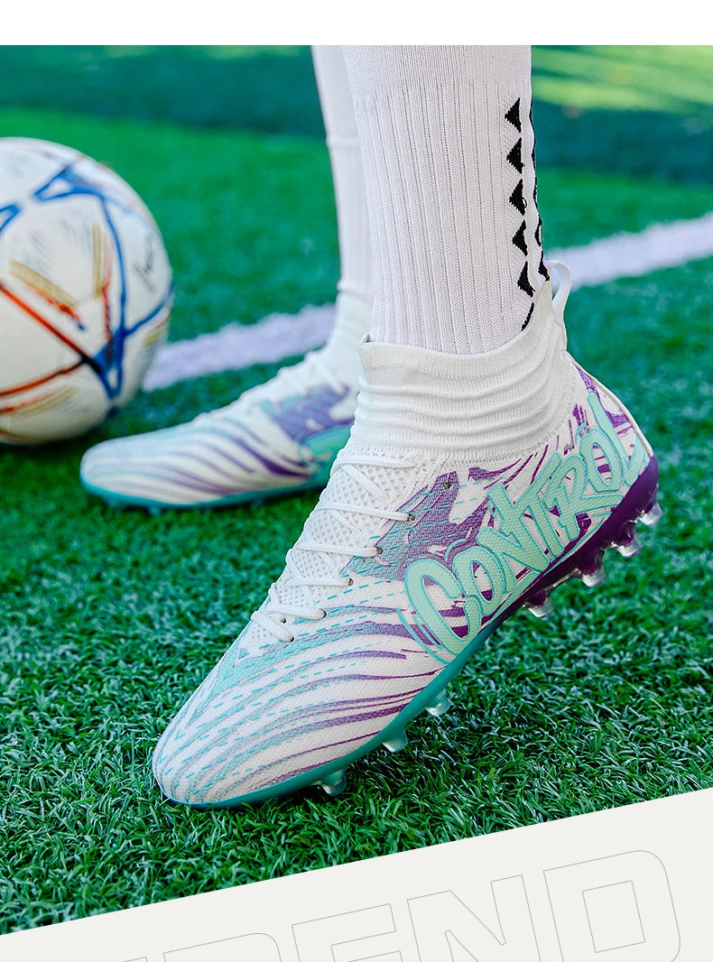 Uomo Donna Scarpe da calcio Scarpe da calcio per esterni Scarpe da calcio antiscivolo per campi da calcio Scarpe da futsal ultraleggere Scarpe da calcio con tacchetti TF/FG