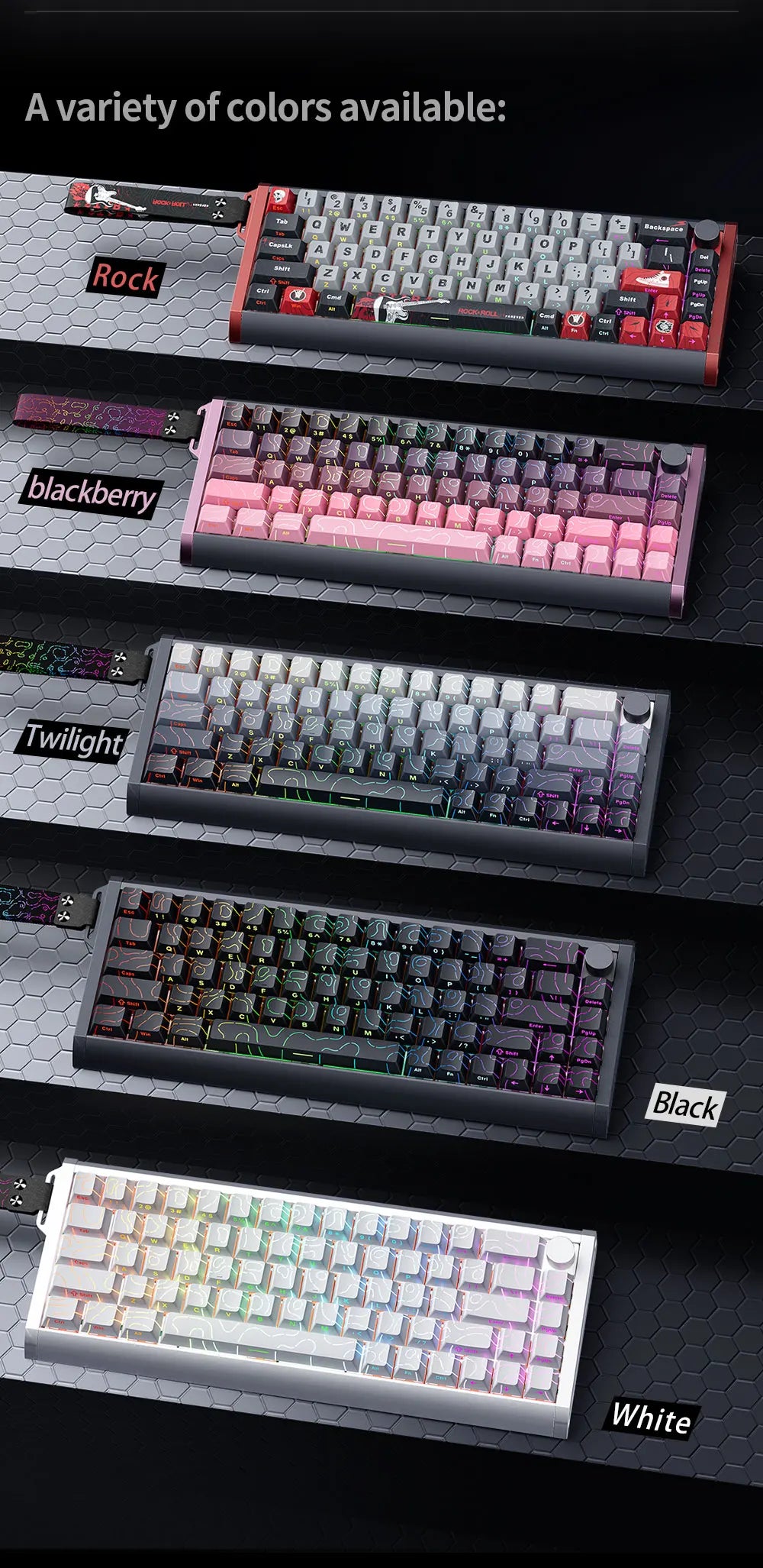 SKYLOONG GK61/GK68 HE Magnetische Tastatur Aluminiumgehäuse 8000hz RT0.01mm Rapid Trigger PBT-Tastenkappen RGB-Hintergrundbeleuchtung kabelgebundene Gaming-Tastatur