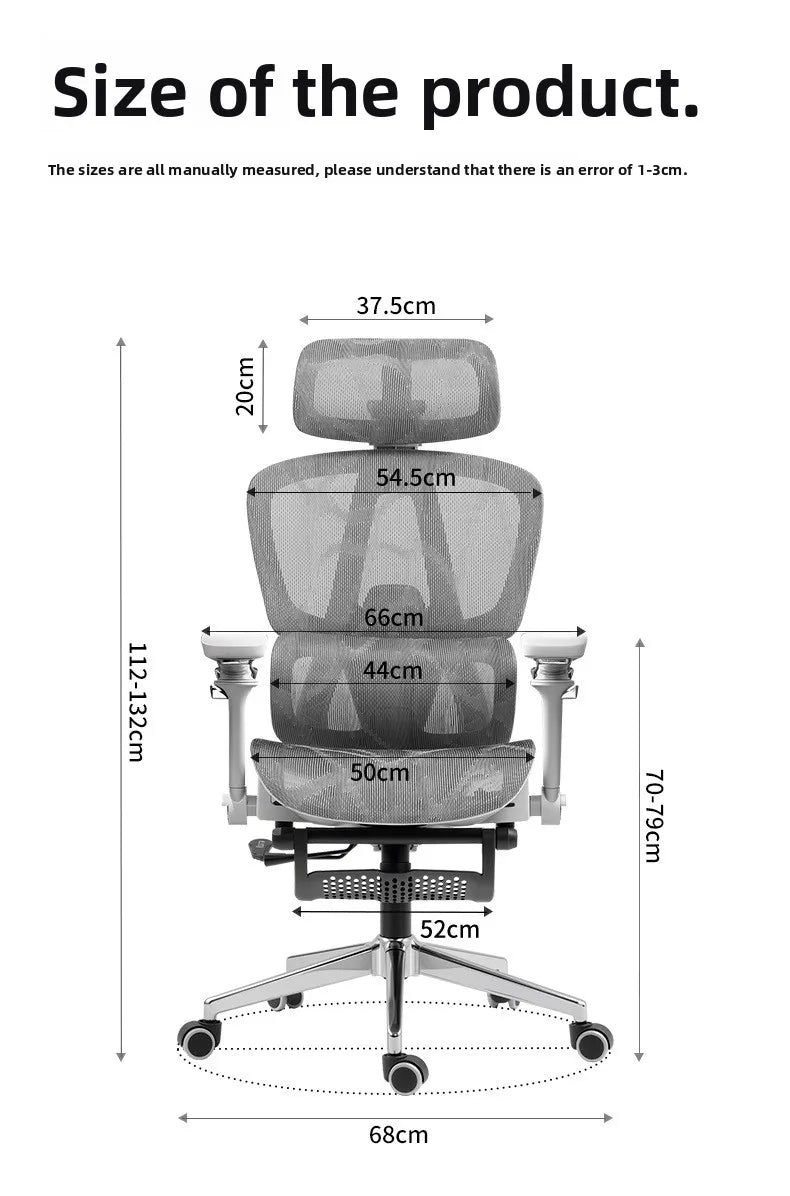 Portable Minimalist Ergonomic Chair 10D Armrest Computer Chair Office Chair Study Chair Gaming Chair Gravity Sturdy and Durable