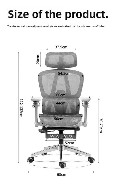 Portable Minimalist Ergonomic Chair 10D Armrest Computer Chair Office Chair Study Chair Gaming Chair Gravity Sturdy and Durable