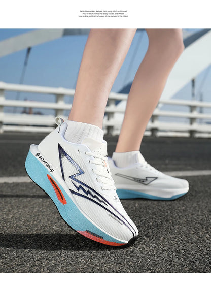 Tekaski čevlji Carbon Board Marathon Moški Športni Zračni Lahki Ženski Udobni Atletski Protizdrsni Superge Za vsak dan Novi