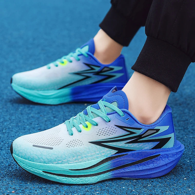 Men's Sports Running Shoes, Casual Marathon, Lightweight, Comfortable Women's Athletic Non-Slip Walking Sneakers, Outdoor Couple Shoes
