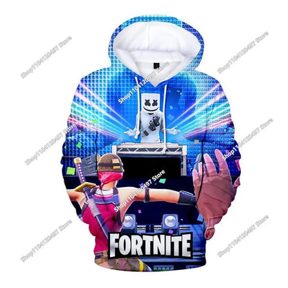 Fortnite Cosplay Sweatshirt Game 3D Printed Unisex Hoodie Casual Coat Anime Peripheral Kawaii Jacket Children Clothing Gifts