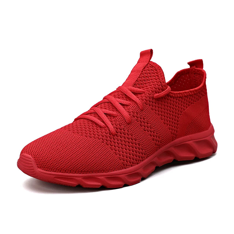 Moški tekaški čevlji z mehko podplatjo, odporni na obrabo, dihalni športni čevlji iz mrežastega materiala, modni čevlji za prosti čas, teniški čevlji velikih velikosti za moške