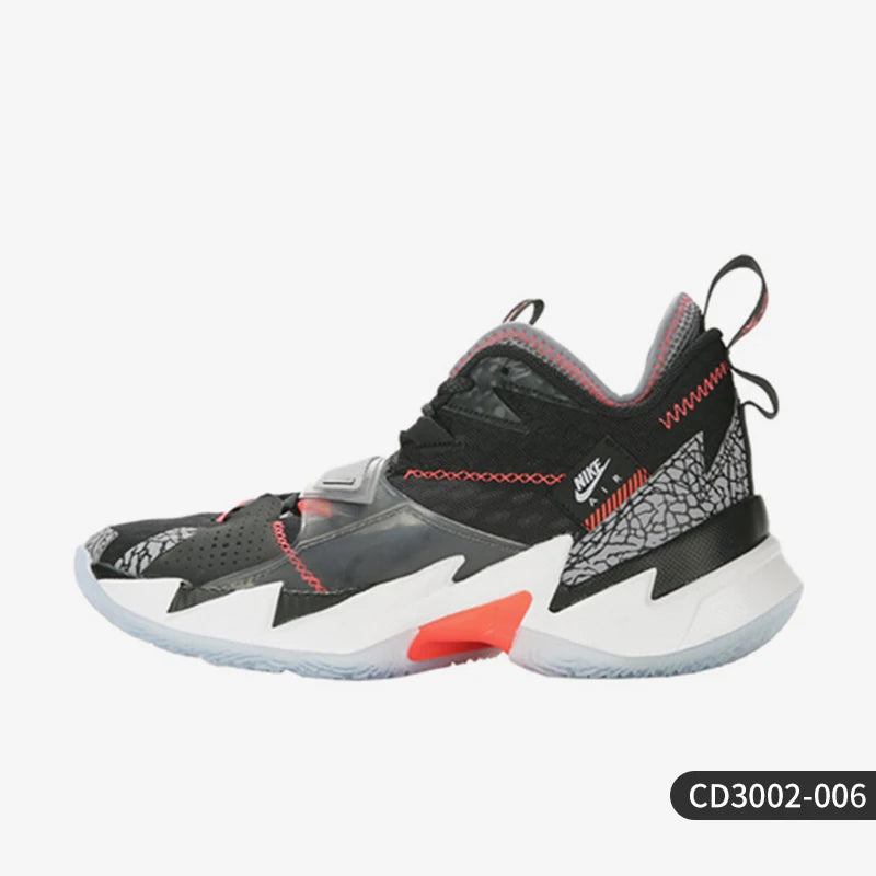 Nike Authentic Outono/Inverno Sapatilhas de Basquetebol Masculinas Mid-Top Desportivas Almofadadas Resistentes ao Desgaste CD3002-006