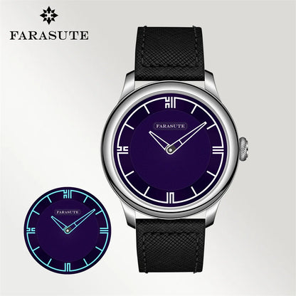 FARASUTE New Power Reserve 80 Hours Manual Mechanical Watch For Men Swiss Super Luminous Sapphire 5Bar Waterproof Wristwatches