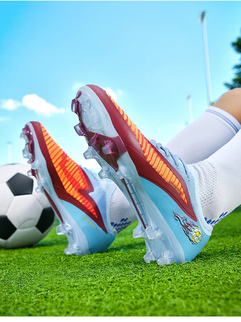 New Men Football Boots Sport Soccer Shoes Outdoor Cleats Adult Non Slip Boys Long Spikes Training Breathable Match Comfortable