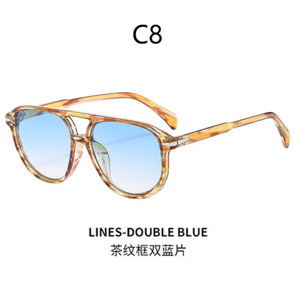 BOYSEEN Beach Sunglasses Man Summer Orange Sun Glasses UV400  Can Do Prescription Glasses Big Frame Blue Eyewear