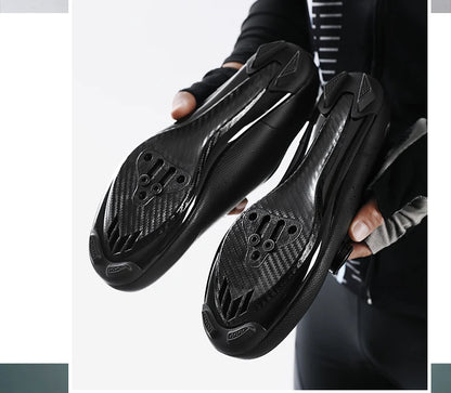 Competition Cycling Sports Shoes Road Bicycle Shoes Unisex Breathable Sports Cycling Shoes Self-locking Racing Bicycle Shoes