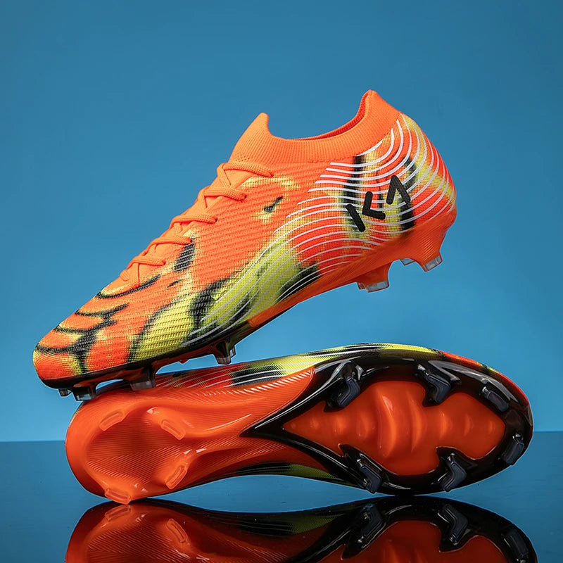 Chaussures de football à crampons longs pour adultes, résistantes à l'usure, respirantes, crampons de football pour hommes, chaussures de sport professionnelles pour entraînement et matchs