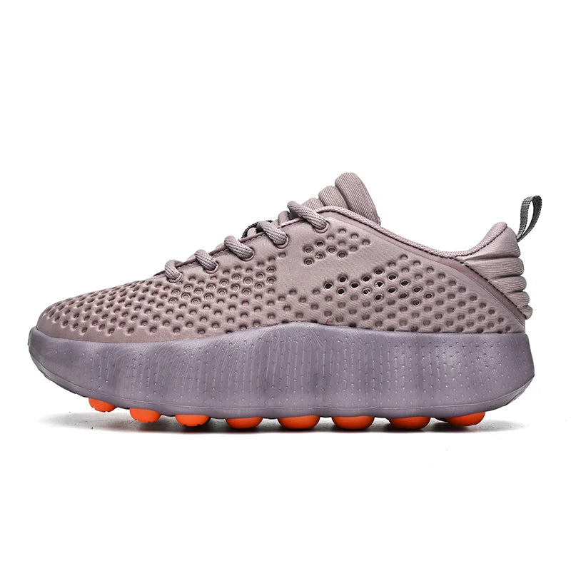 Comfortabele casual herensneakers met voetmassagetechnologie Ademende, lichtgewicht sportschoenen voor dames