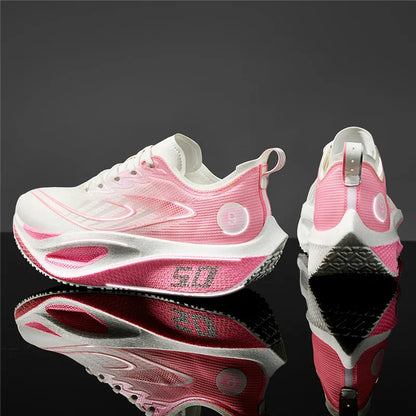 FourSeasons herensportschoenen CarbonPlate hardloopschoen, ademende marathon- en wedstrijdschoenen, comfortabele atletiek- en trainingsschoenen, wandelschoenen