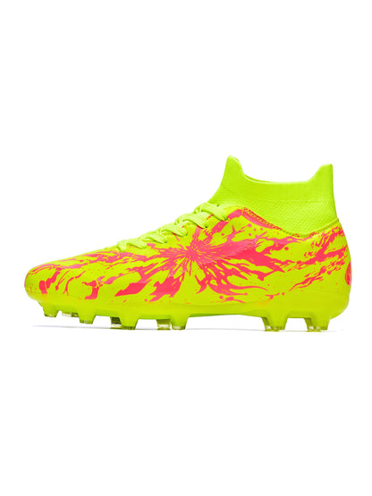 Chaussures de football AG FG pour hommes adultes, légères, en PU, avec crampons en caoutchouc à haute adhérence, pour les entraînements et les matchs de football en extérieur.