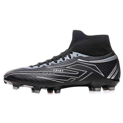 Chaussures de football AG/FG pour enfants et jeunes, chaussures d'entraînement, tige en tissu PU, semelle en TPU, antidérapantes, résistantes à l'usure, pour terrain de sport en herbe naturelle