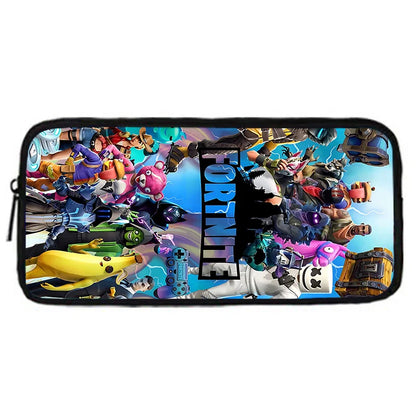 Hot Game Child School Backpack with Lunch Bags, Design-F-FortniteS Pencil Bags, School Bags for Boys Girls Best Gift