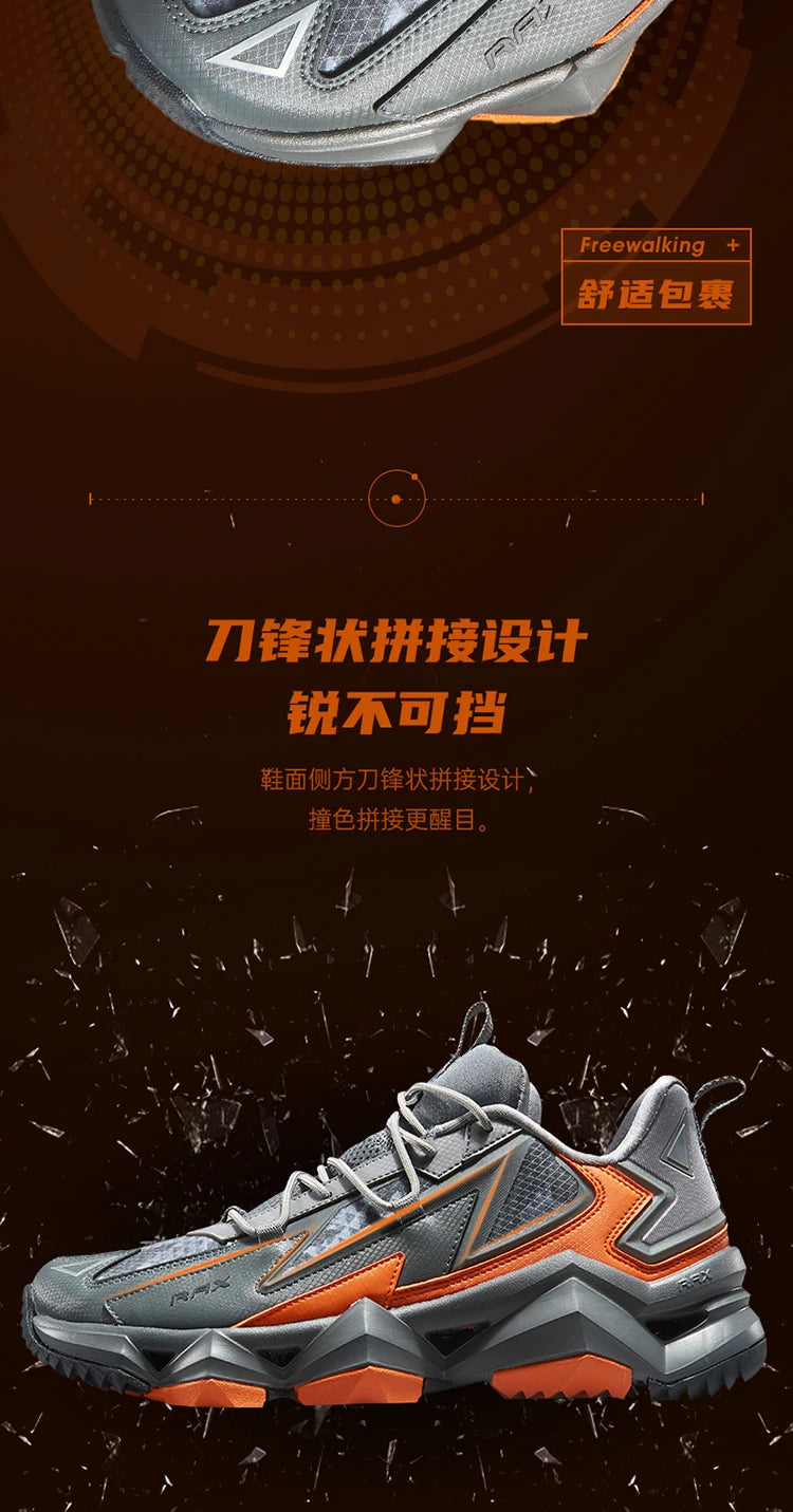 Rax Men's Waterproof Hiking Shoes Breathable Hiking Boots Outdoor Trekking Sports Sneakers Tactical Shoes