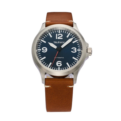 Milifortic M096 Men's Pilot Watch Large Arabic Numerals Military Style NH38 Auto Watch BGW9 Luminous 100M Waterproof Field Watch
